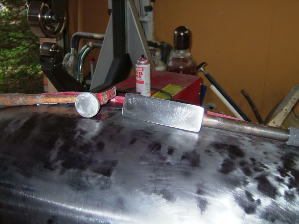 How to Dent repair using the hammer off dolly method Team Chevelle